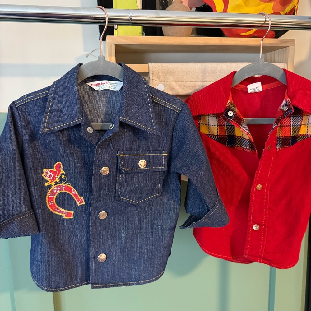 Vintage Sears and Health Tex button down tops